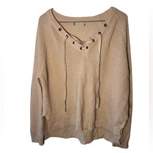 Cream knit sweater